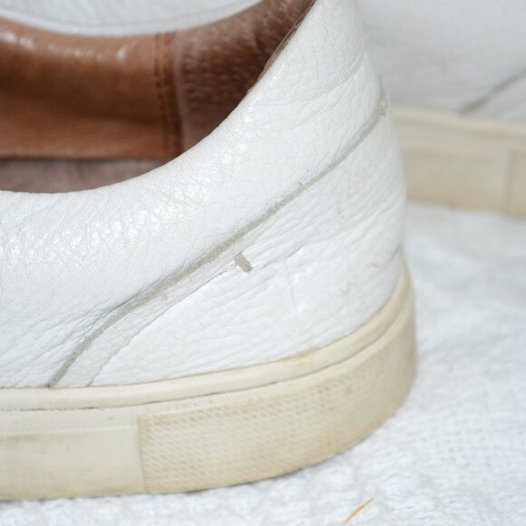 Frye White‎ Leather Casual Sneakers Size 7 M - Picture 2 of 10
